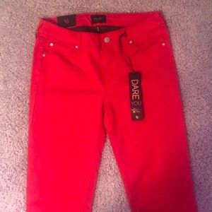 Celebrity Pink “Tango Red” skinny jeans